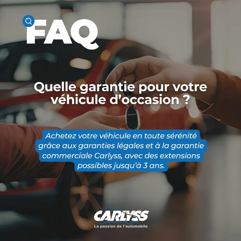 Publication FAQ garantie véhicule d’occasion Carlyss