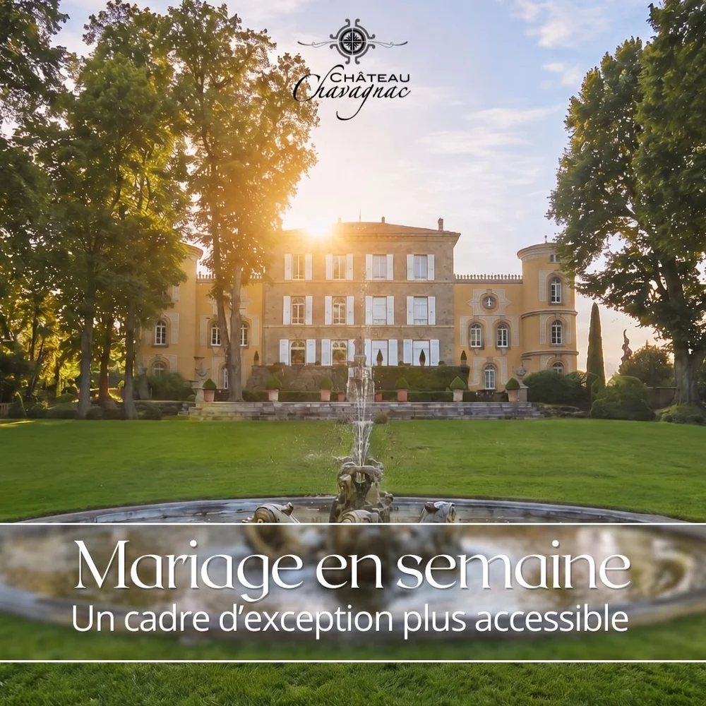 Visuel publicitaire Château Chavagnac, format feed