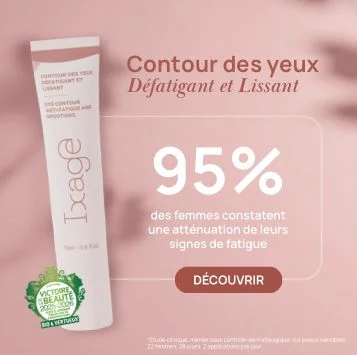 Visuel publicitaire cosmétique Ixage, contour des yeux